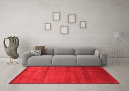 Contemporary Red Washable Rugs