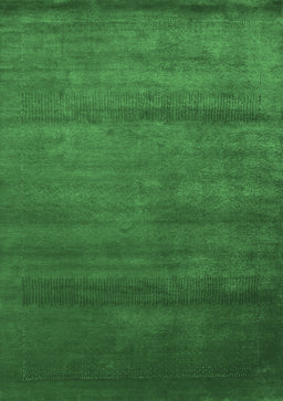 Abstract Emerald Green Contemporary Rug, con598emgrn