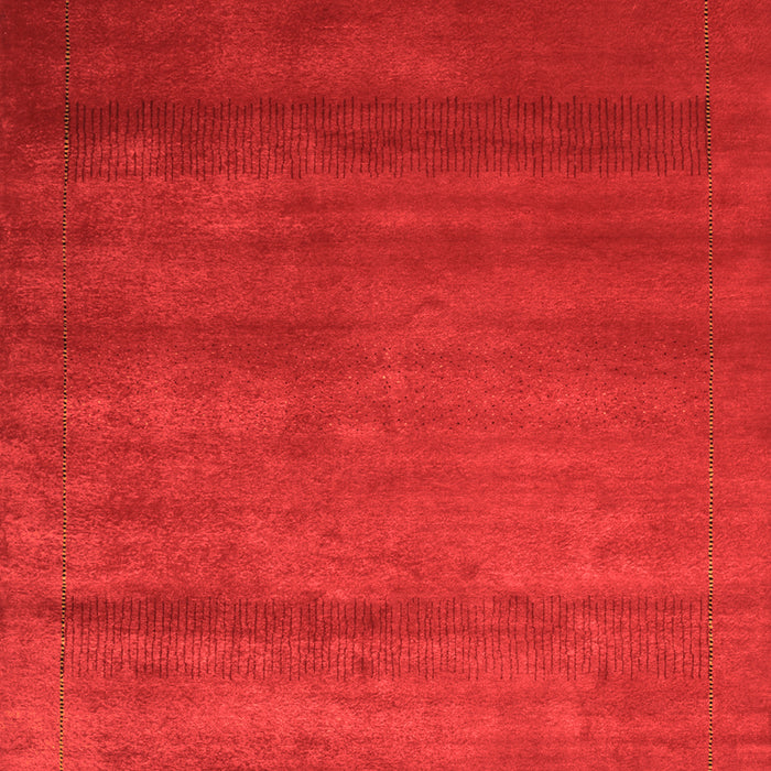 Serging Thickness of Machine Washable Abstract Orange Contemporary Area Rugs, wshcon598org