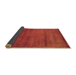 Sideview of Abstract Brown Contemporary Rug, con598brn