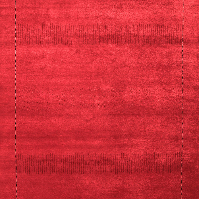 Abstract Red Contemporary Area Rugs