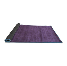Sideview of Abstract Blue Contemporary Rug, con598blu