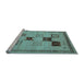 Sideview of Machine Washable Abstract Light Blue Contemporary Rug, wshcon599lblu