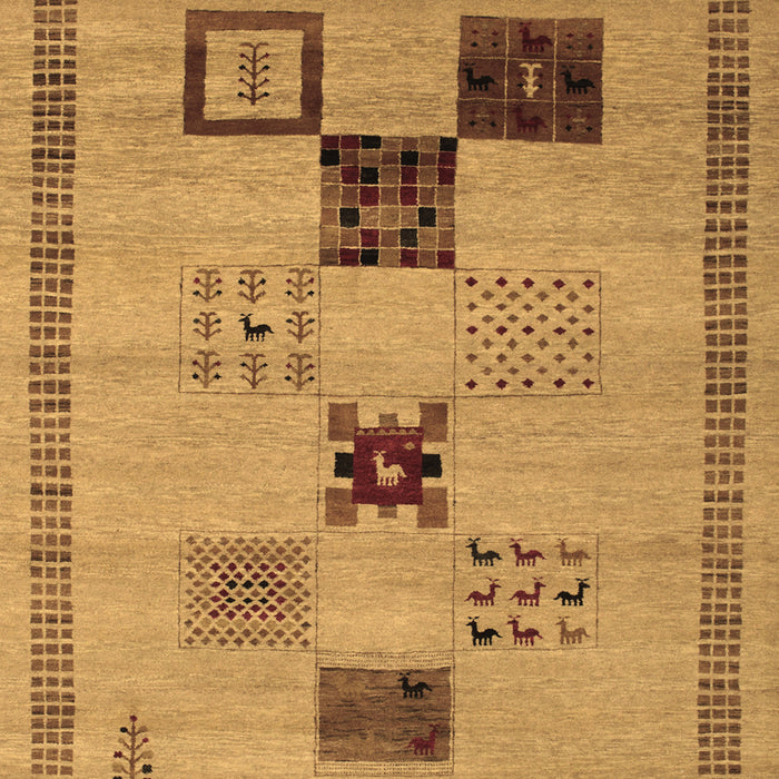 Abstract Brown Contemporary Rug, con599brn