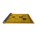 Sideview of Abstract Yellow Contemporary Rug, con599yw