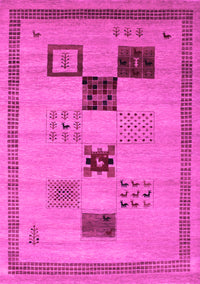 Abstract Pink Contemporary Rug, con599pnk