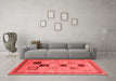 Contemporary Red Washable Rugs