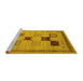 Sideview of Machine Washable Abstract Yellow Contemporary Rug, wshcon599yw