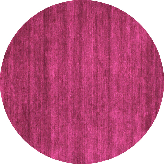 Round Abstract Pink Contemporary Rug, con59pnk