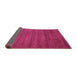 Sideview of Abstract Pink Contemporary Rug, con59pnk