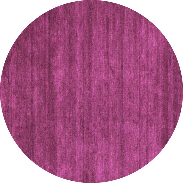 Round Machine Washable Abstract Purple Contemporary Area Rugs, wshcon59pur