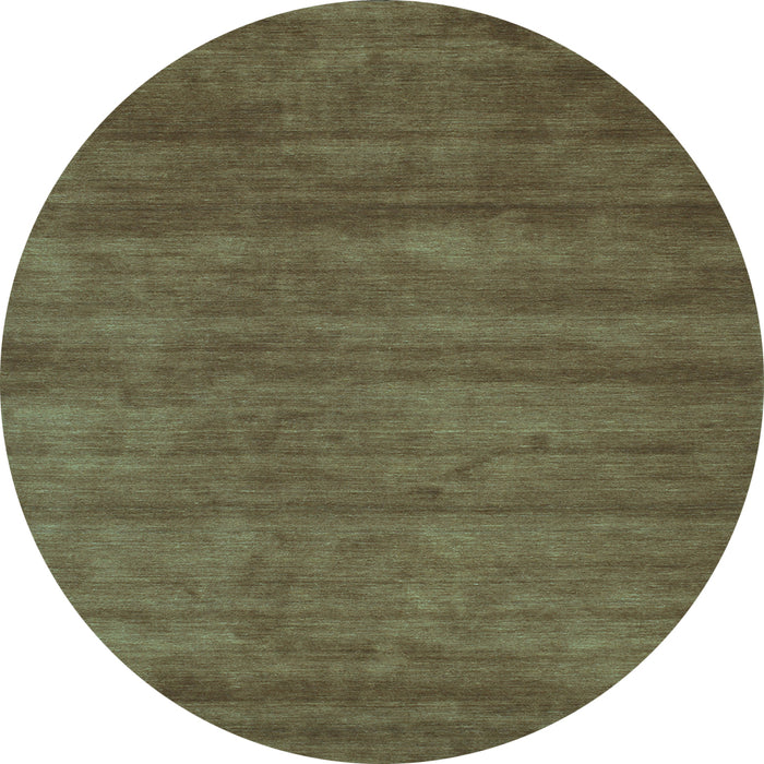 Round Abstract Light Blue Contemporary Rug, con59lblu