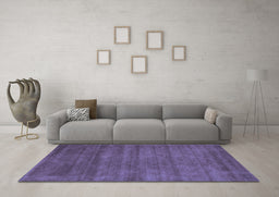 Machine Washable Abstract Blue Contemporary Rug in a Living Room, wshcon59blu