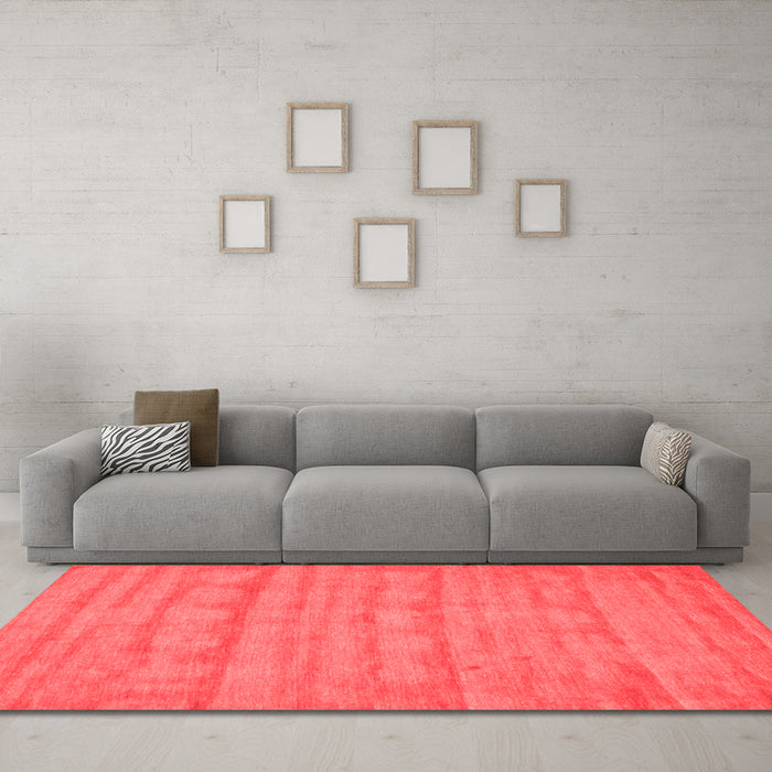 Contemporary Red Washable Rugs