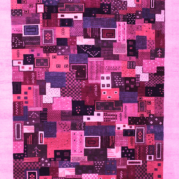 Abstract Pink Contemporary Rug, con600pnk