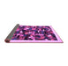 Sideview of Abstract Purple Contemporary Rug, con600pur