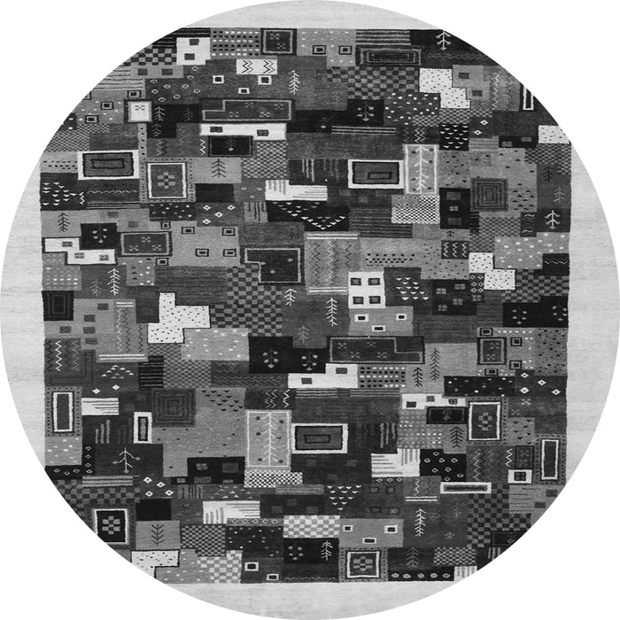 Machine Washable Abstract Gray Contemporary Rug, wshcon600gry