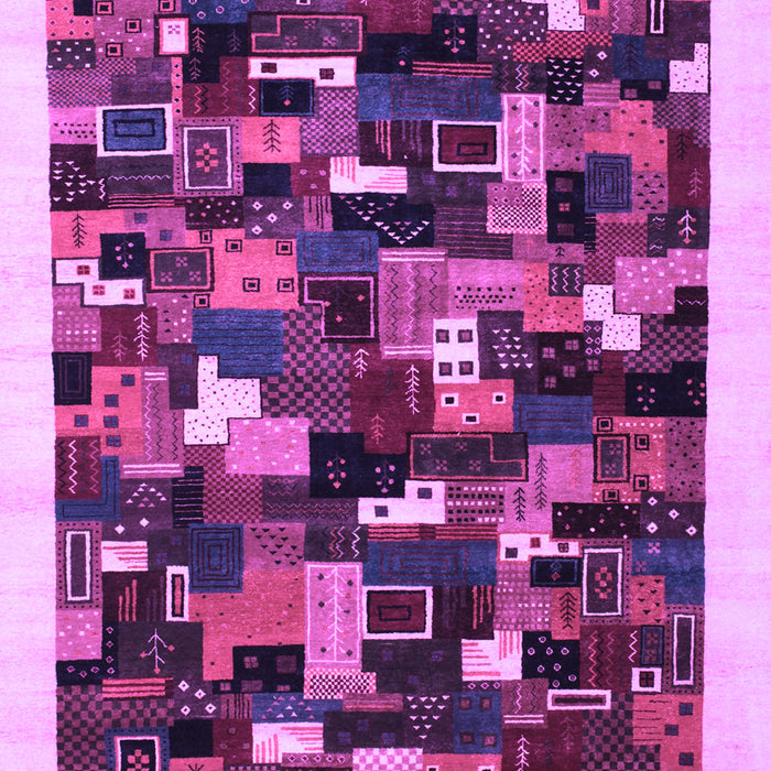 Abstract Purple Contemporary Rug, con600pur