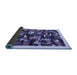 Sideview of Abstract Blue Contemporary Rug, con600blu