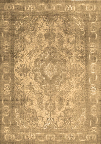 Abstract Brown Contemporary Rug, con601brn