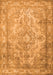 Serging Thickness of Machine Washable Abstract Orange Contemporary Area Rugs, wshcon601org