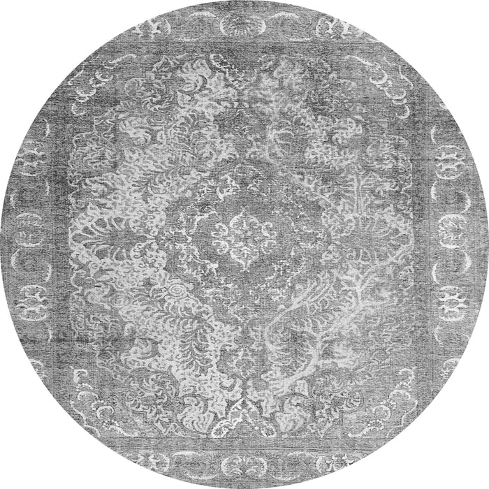 Machine Washable Abstract Gray Contemporary Rug, wshcon601gry