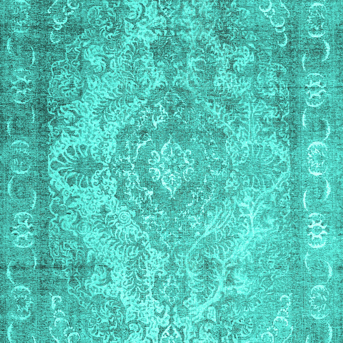 Abstract Turquoise Contemporary Rug, con601turq