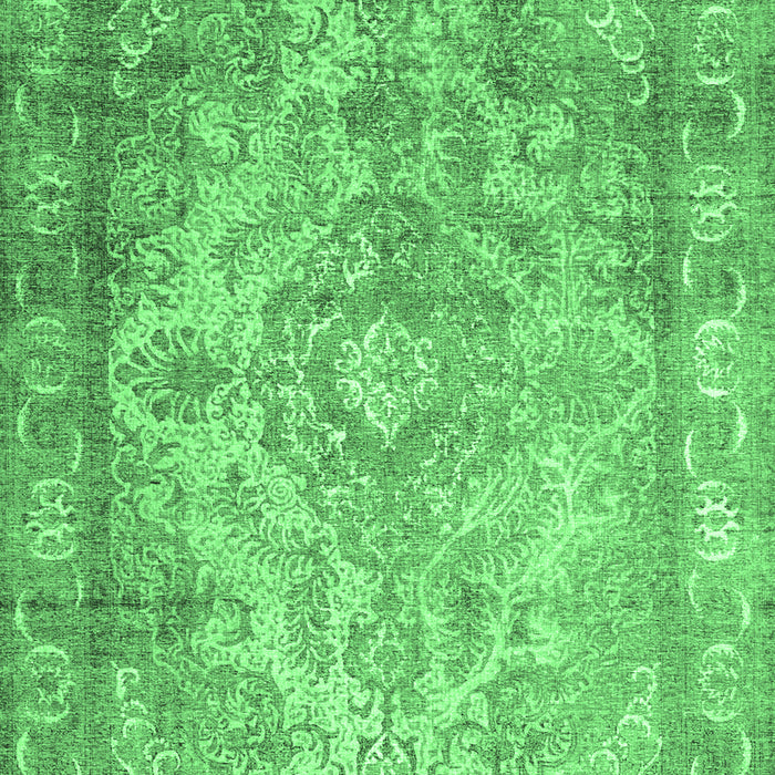 Abstract Emerald Green Contemporary Rug, con601emgrn