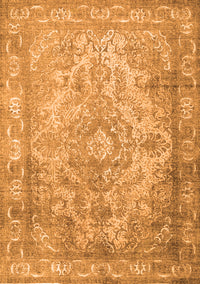 Abstract Orange Contemporary Rug, con601org