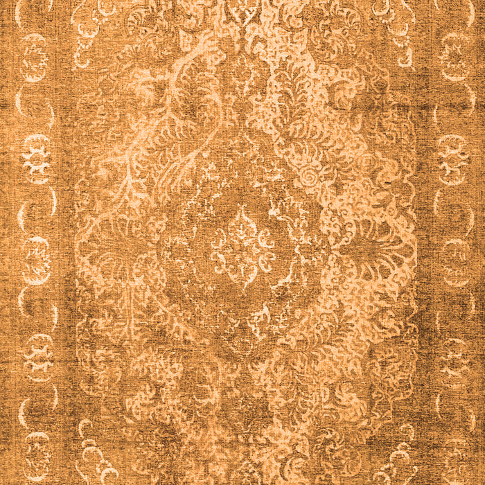 Abstract Orange Contemporary Rug, con601org