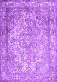 Abstract Purple Contemporary Rug, con601pur