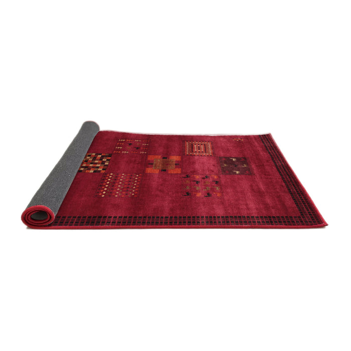 Thickness of Contemporary Saffron Red Modern Rug, con602