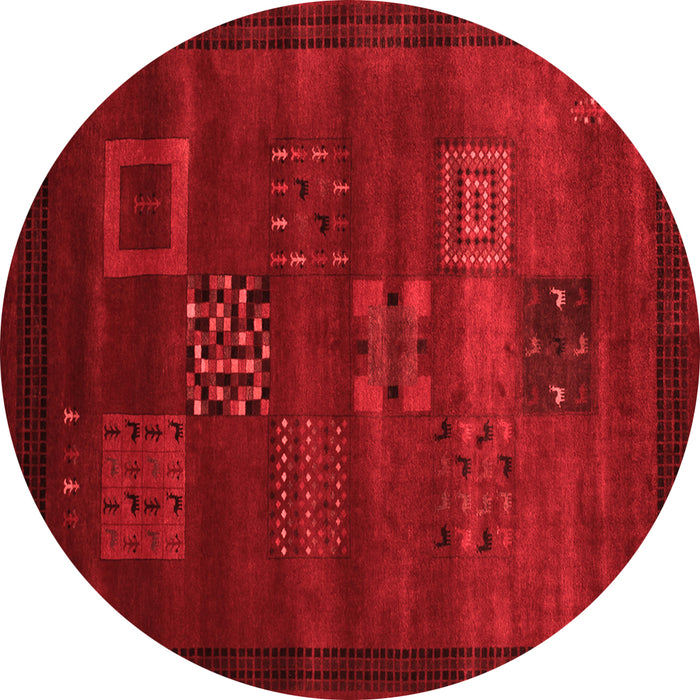 Abstract Red Contemporary Rug, con602red