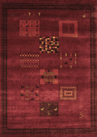 Abstract Brown Contemporary Rug, con602brn