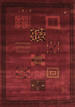 Abstract Brown Contemporary Rug, con602brn