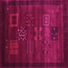 Square Abstract Pink Contemporary Rug, con602pnk