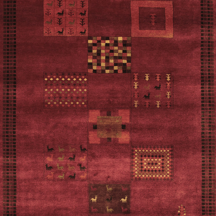 Machine Washable Abstract Brown Contemporary Rug, wshcon602brn