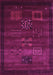 Abstract Purple Contemporary Rug, con602pur