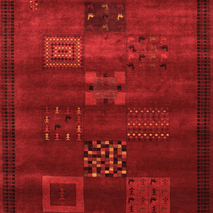 Serging Thickness of Machine Washable Abstract Orange Contemporary Area Rugs, wshcon602org