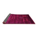 Sideview of Abstract Pink Contemporary Rug, con602pnk