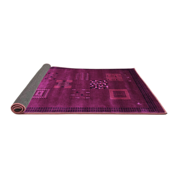 Sideview of Abstract Purple Contemporary Rug, con602pur
