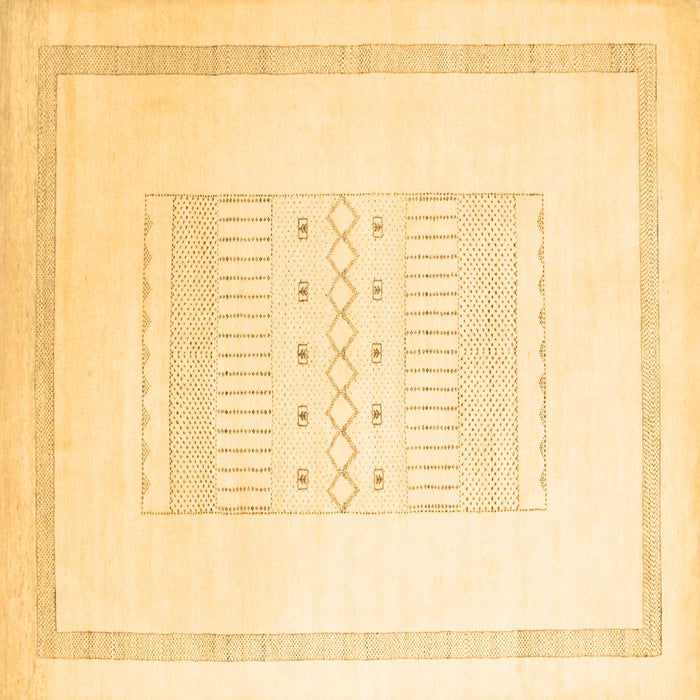 Square Machine Washable Solid Brown Modern Rug, wshcon603brn