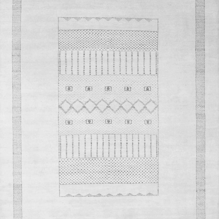 Serging Thickness of Machine Washable Solid Gray Modern Rug, wshcon603gry