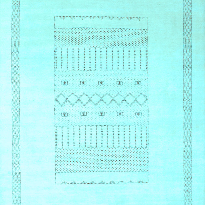 Solid Light Blue Modern Rug, con603lblu