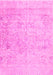 Abstract Pink Contemporary Rug, con604pnk