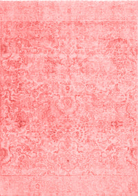 Abstract Red Contemporary Rug, con604red