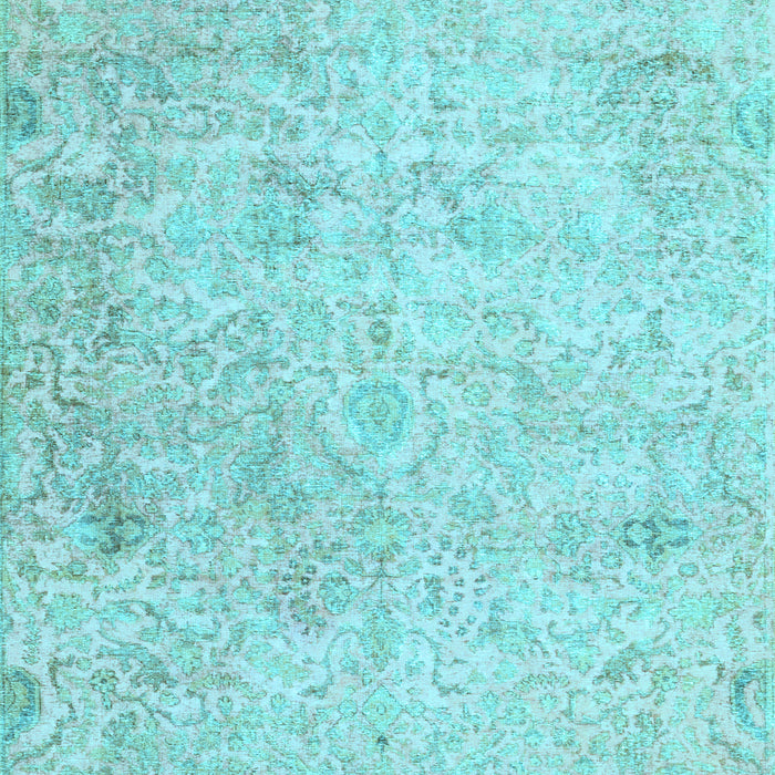 Abstract Light Blue Contemporary Rug, con604lblu