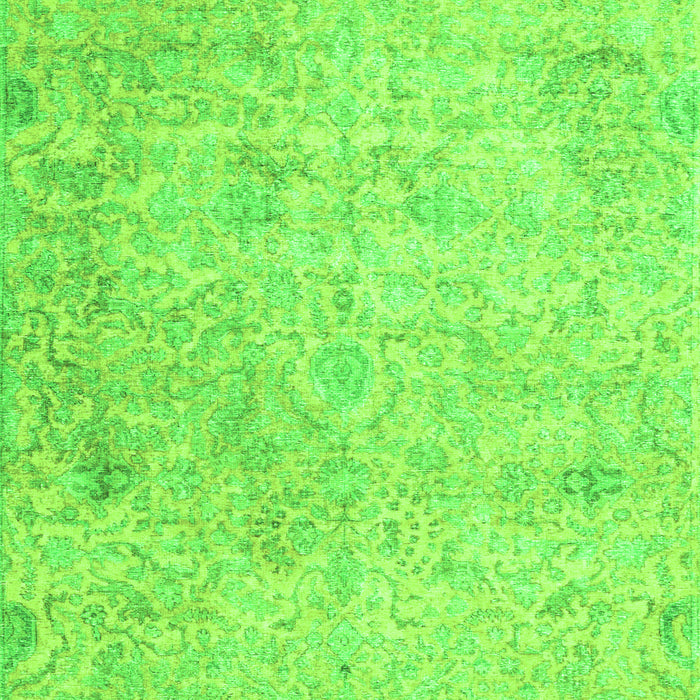 Serging Thickness of Machine Washable Abstract Green Contemporary Area Rugs, wshcon604grn