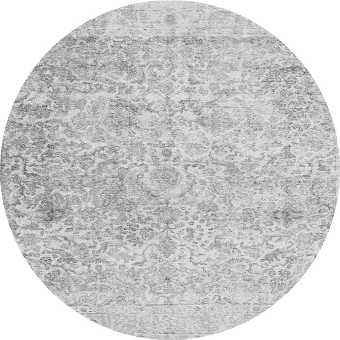 Machine Washable Abstract Gray Contemporary Rug, wshcon604gry