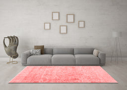 Contemporary Red Washable Rugs